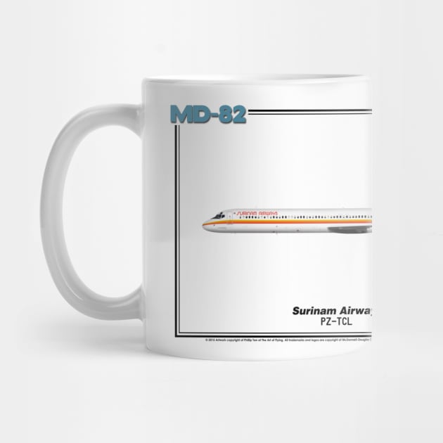 McDonnell Douglas MD-82 - Surinam Airways (Art Print) by TheArtofFlying